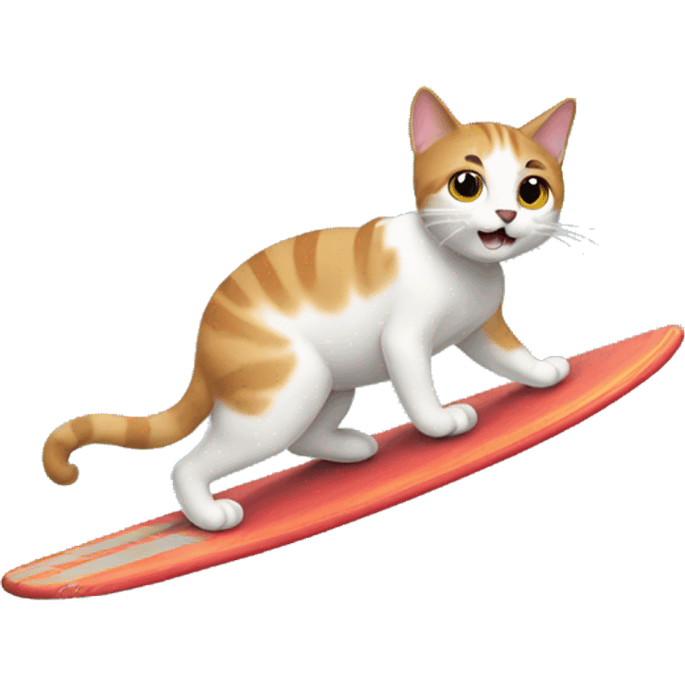 Cat surfing  emoji