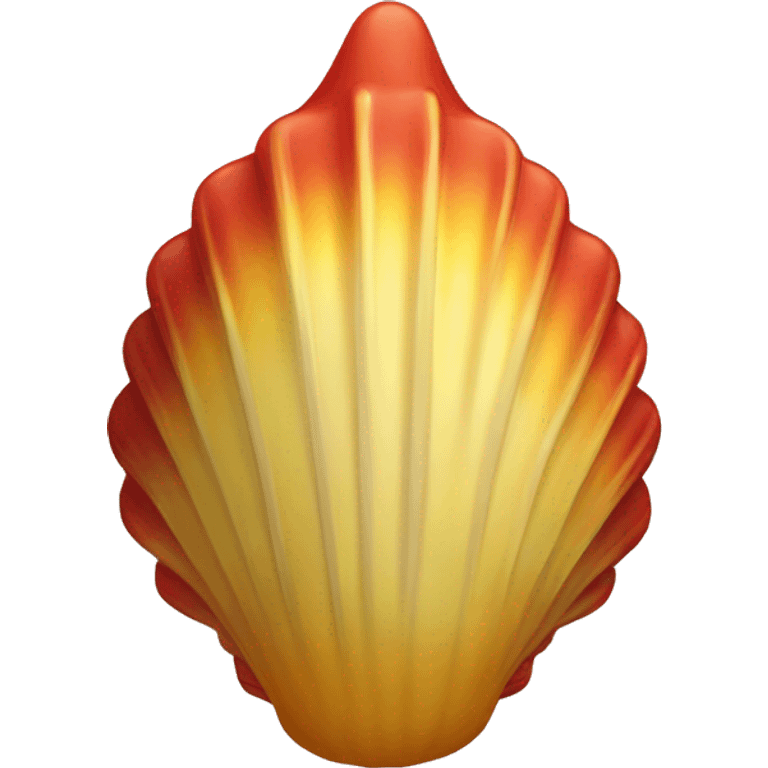 red yellow shell emoji