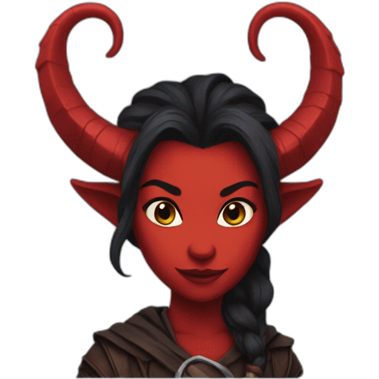 red female tiefling emoji