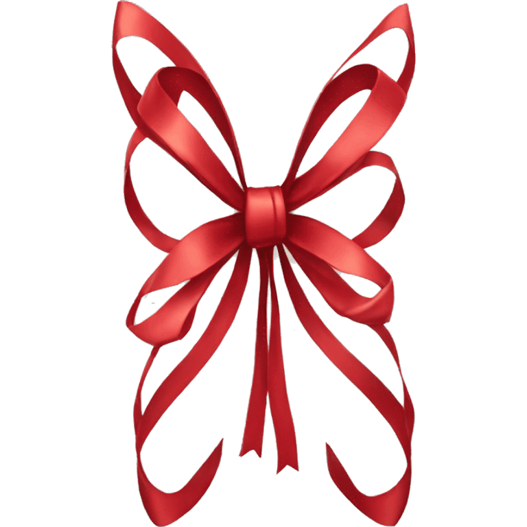 coquette red bow emoji