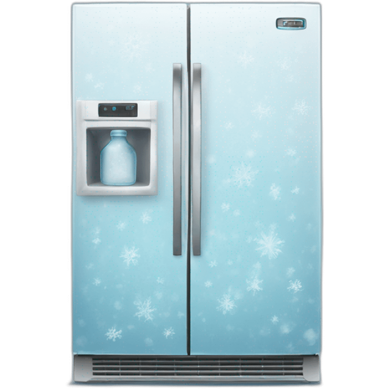  frozen refrigerator in ice emoji