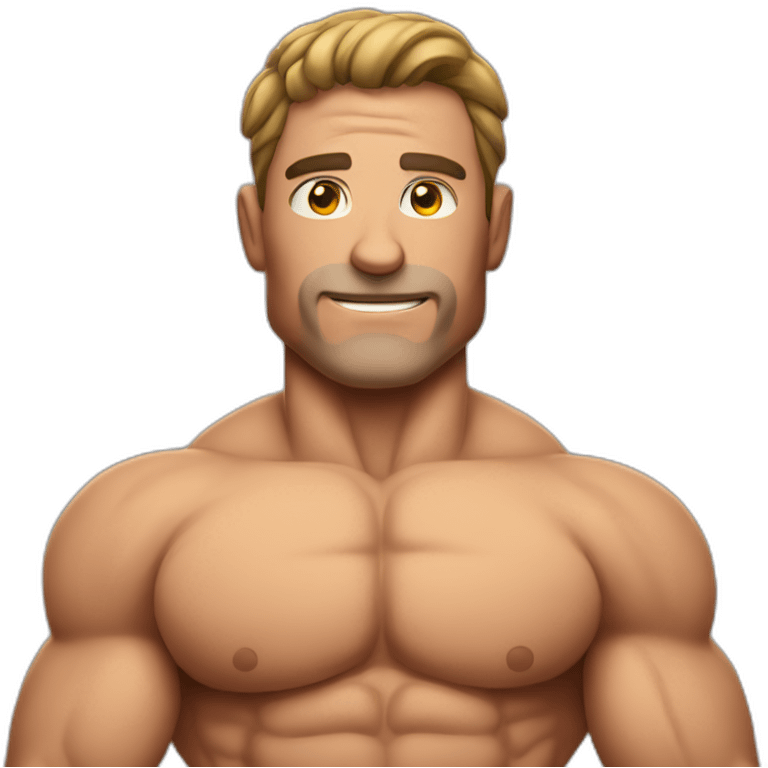 muscle man emoji