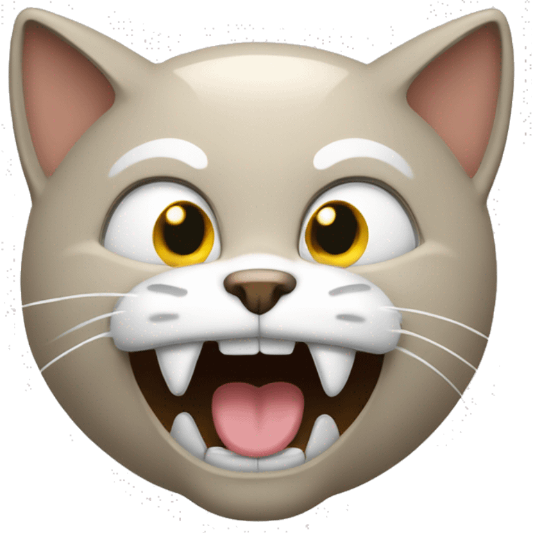 un chat méchant emoji