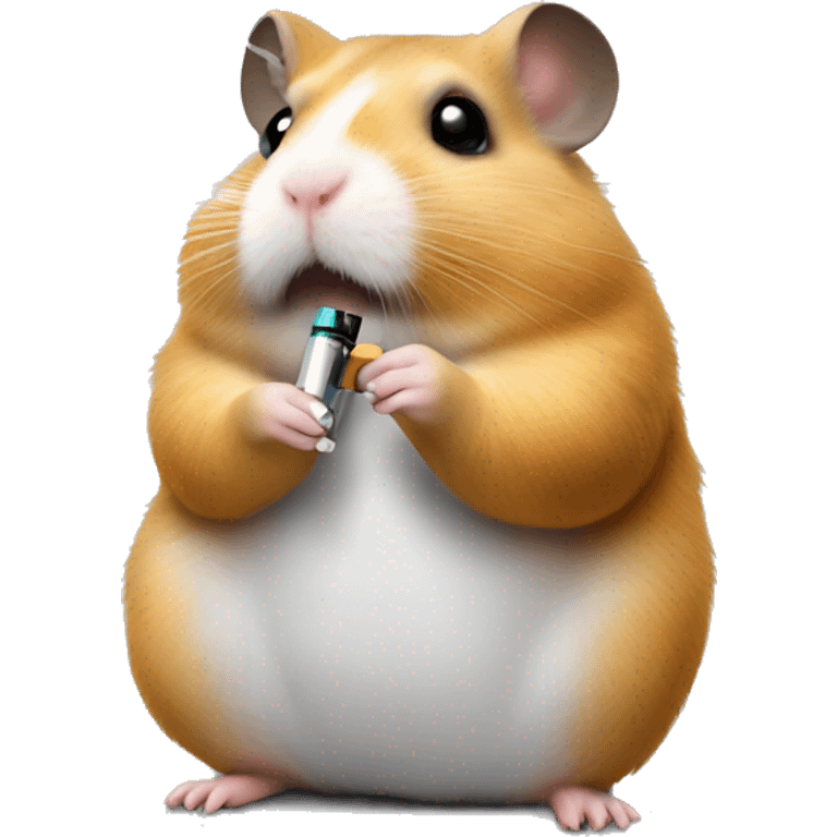 hamster smoke e-cigarette emoji