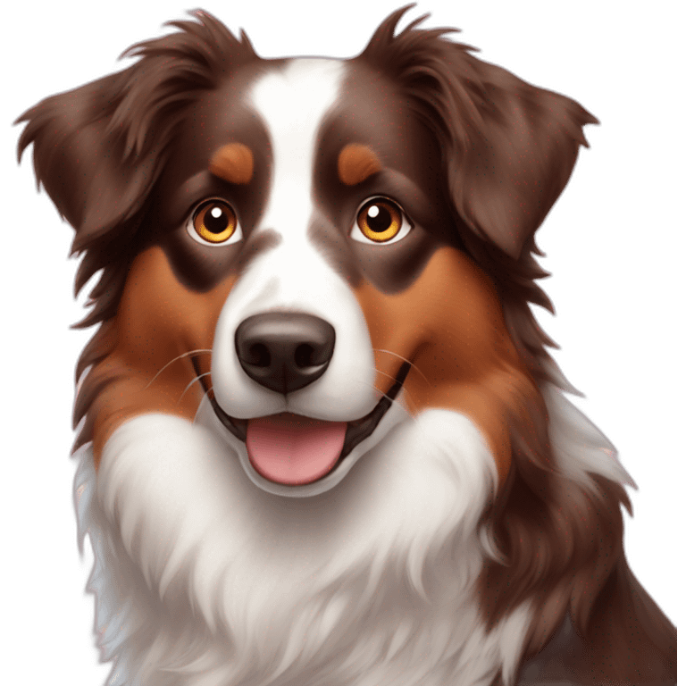 Disney red tri Australian shepherd emoji