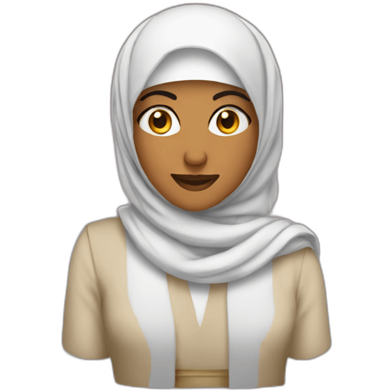 arabe con  hiyab  emoji