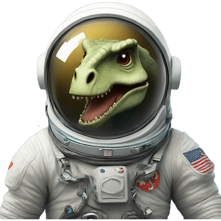 Dinosaur astronaut emoji