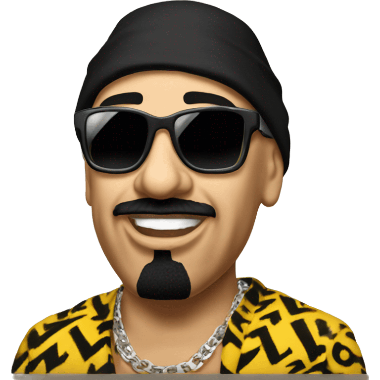 Ali G with a text called “Westside” emoji