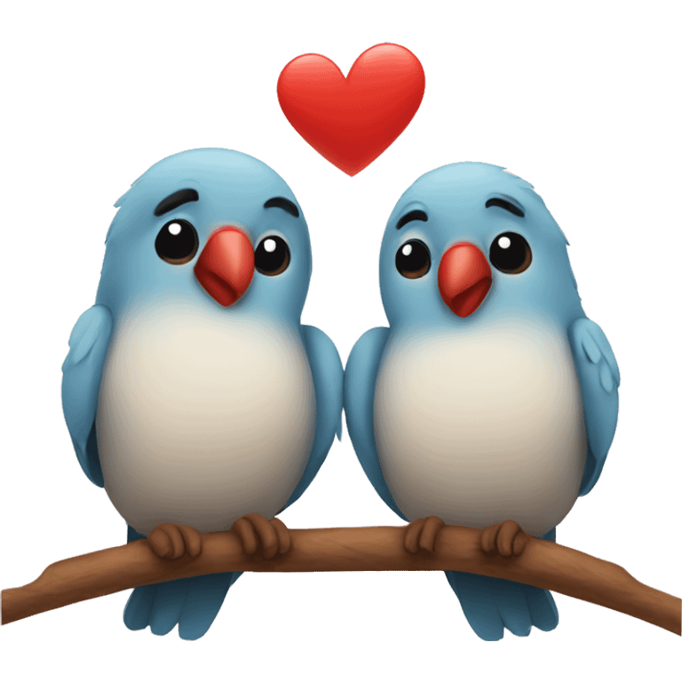 Love birds emoji