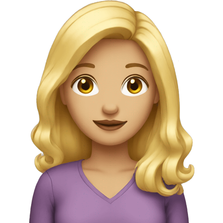 blonde girl  emoji