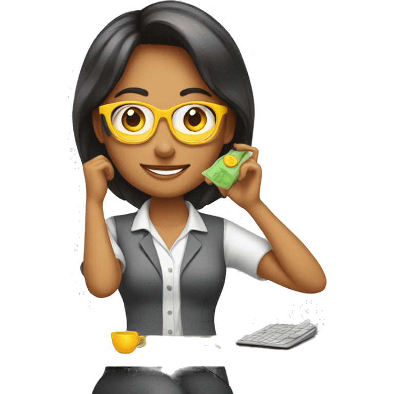 multitasking succesfull woman emoji