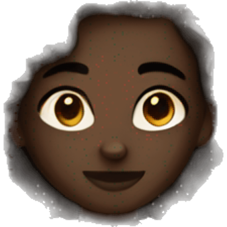 Dark skin girl  emoji