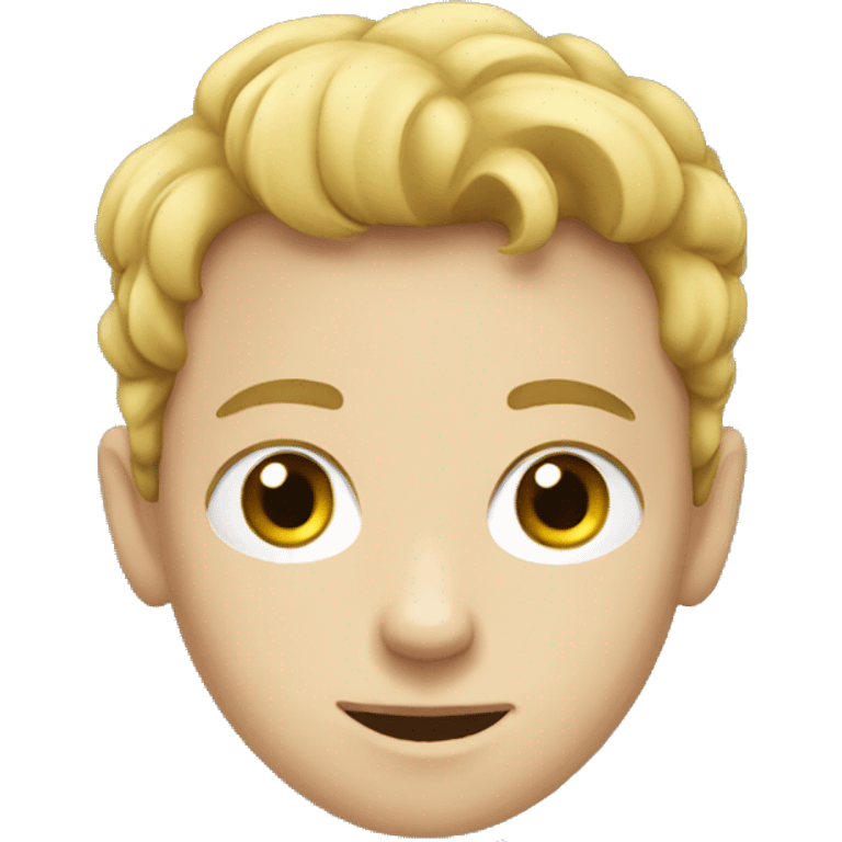 A white kid emoji