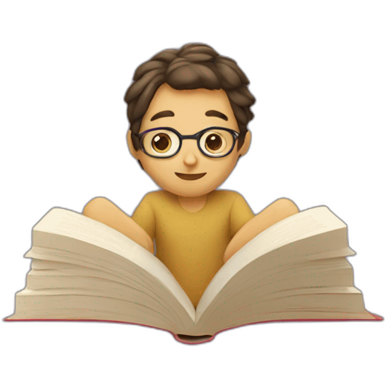 Reading a book emoji