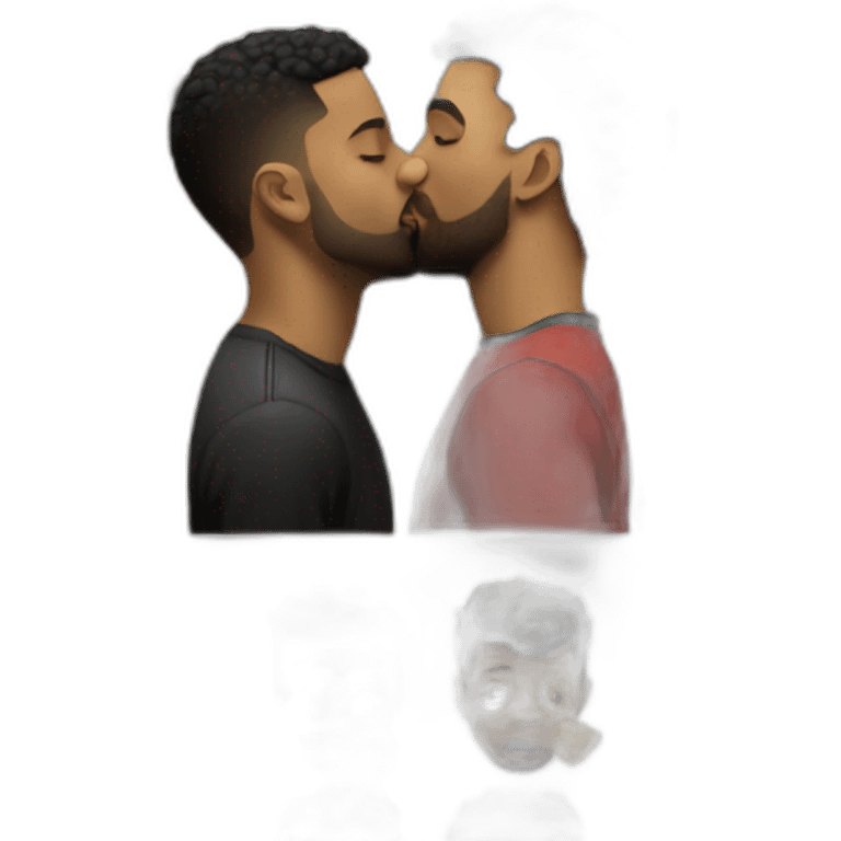 drake kissing 21 savage emoji