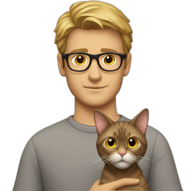 Stefan hoffmann glasses holding cat emoji