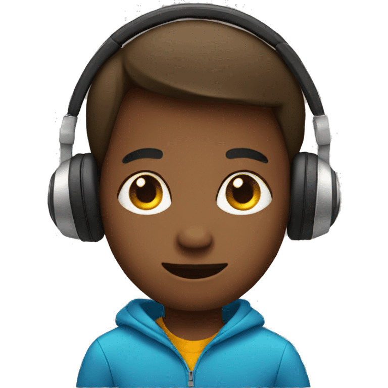 boy in headphones emoji