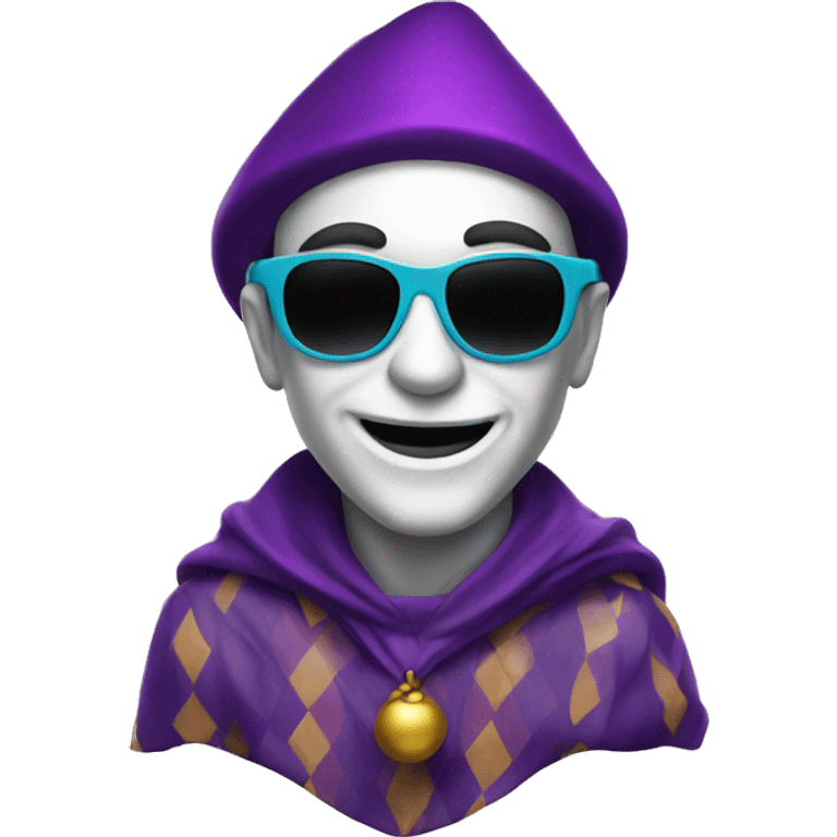  Jester with nice sunglasses on  emoji