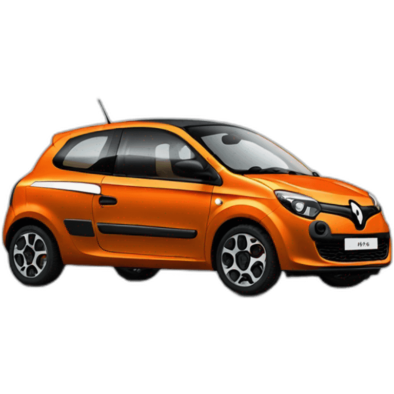 Renault twingo 2 orange side emoji