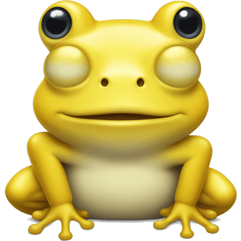 Yellow frog  emoji