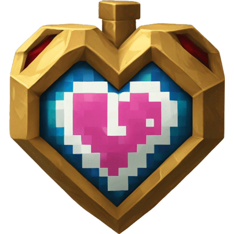 Zelda heart container 8bit emoji