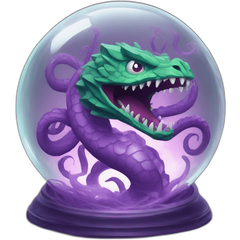 hydra in breacking crystal ball emoji