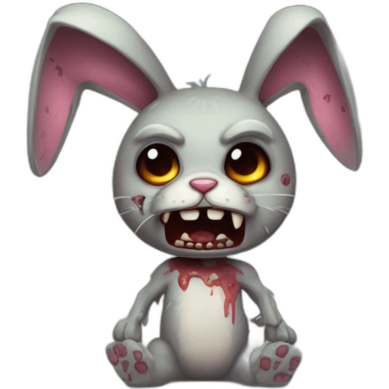 Bunny zombie emoji