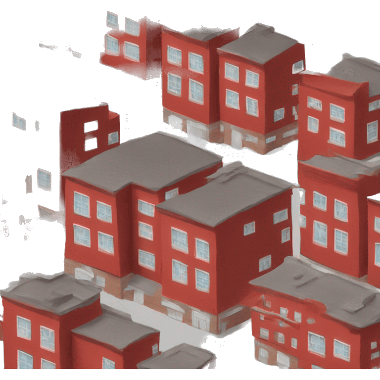 red buildings emoji