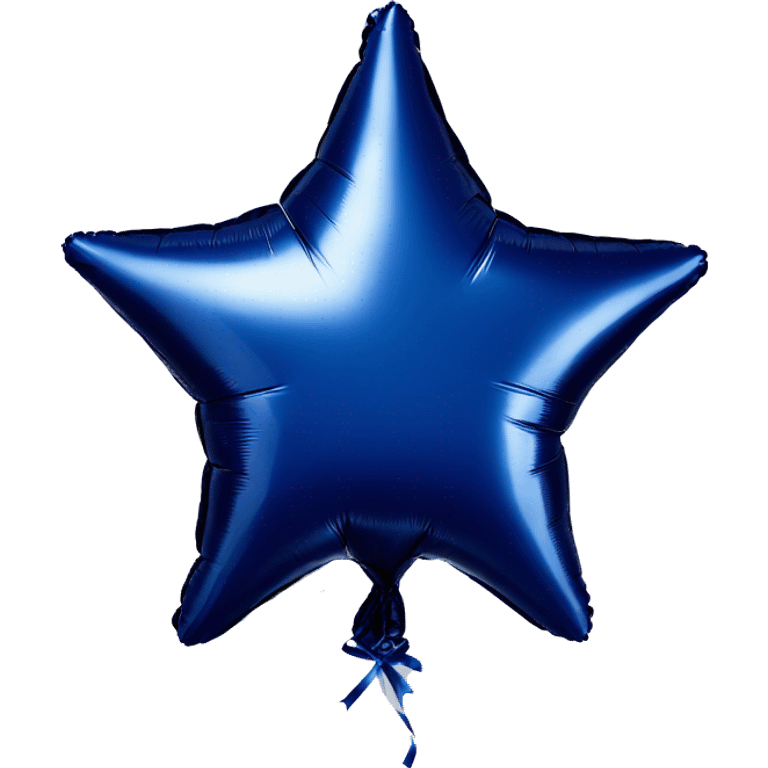 Navy Blue foil star balloon emoji