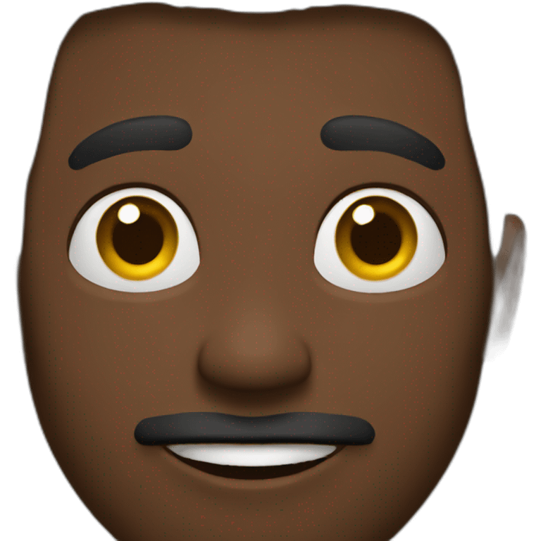 Pelo negro hombre emoji