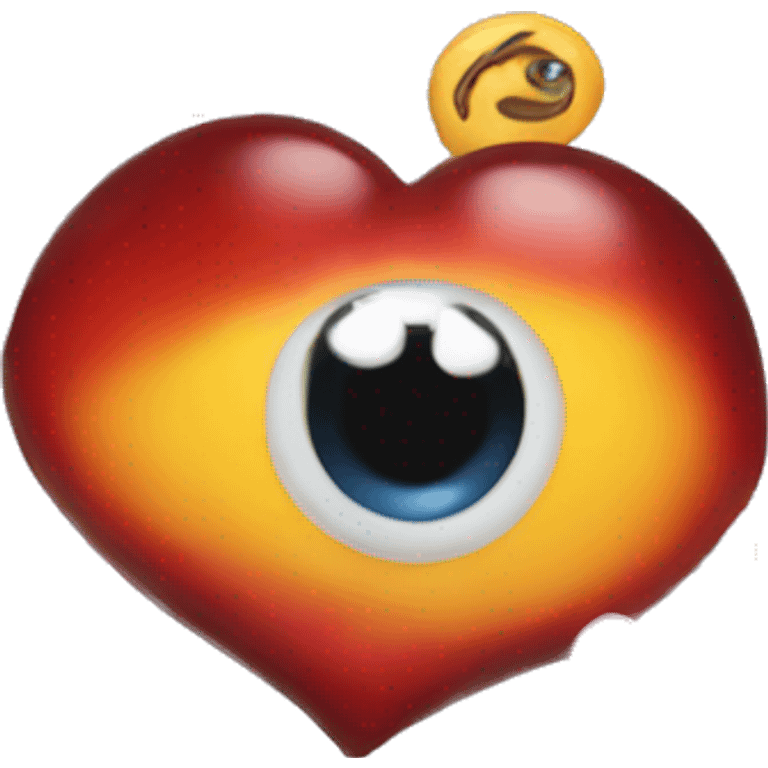 Eye heart emojies with candy for eyes emoji