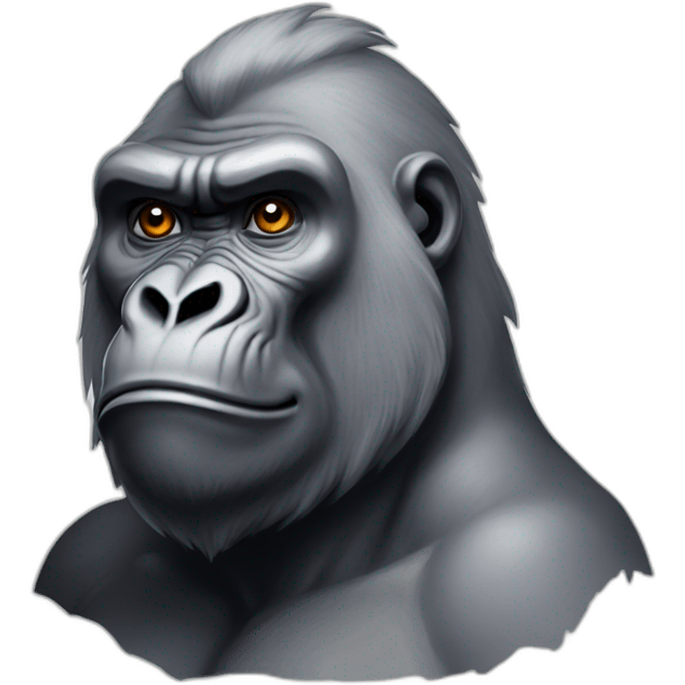 Silverback Gorilla King emoji