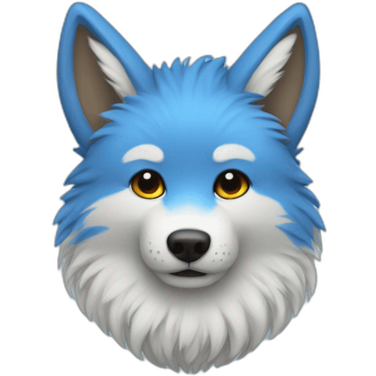 Furry Folf Blue emoji