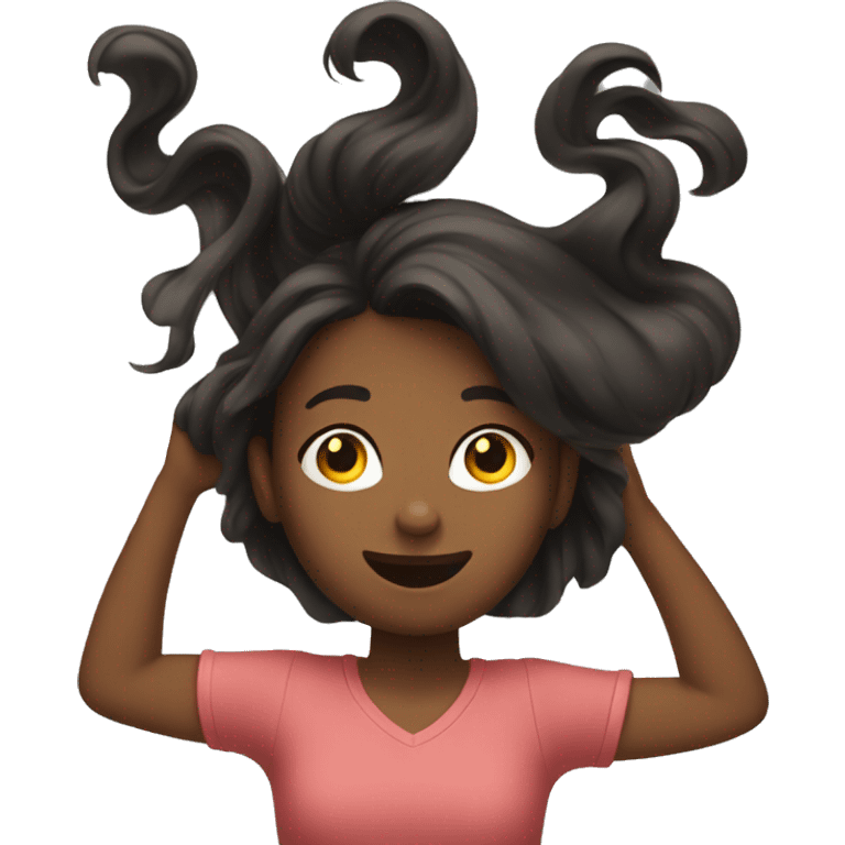 Girl flipping her hair  emoji