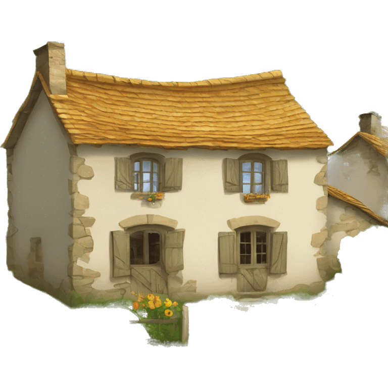 Vieille maison de ferme emoji