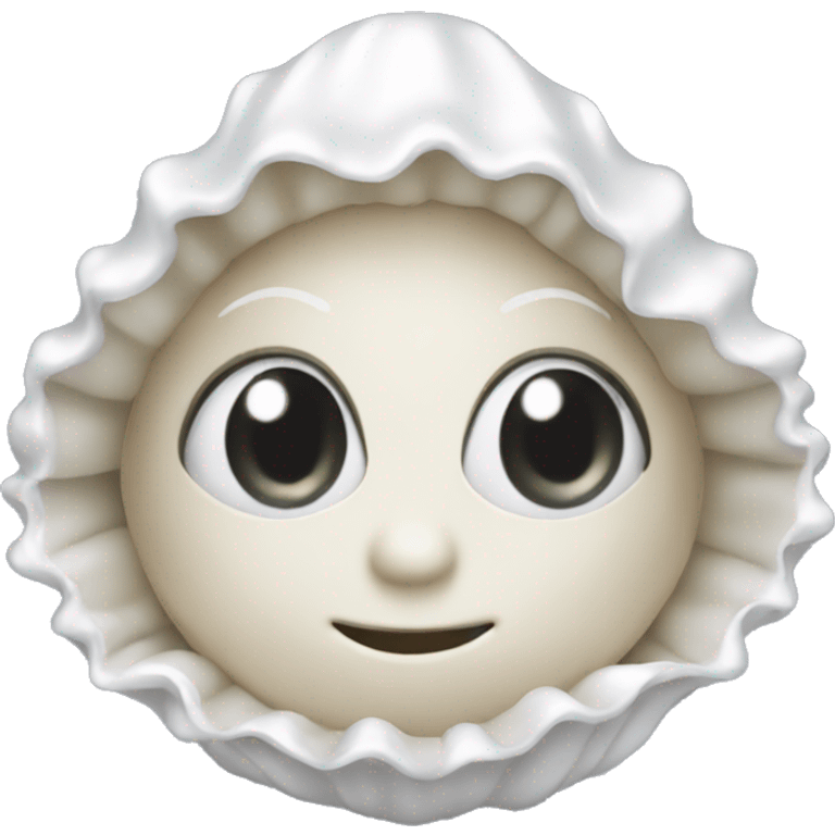 Pearl in oyster  emoji