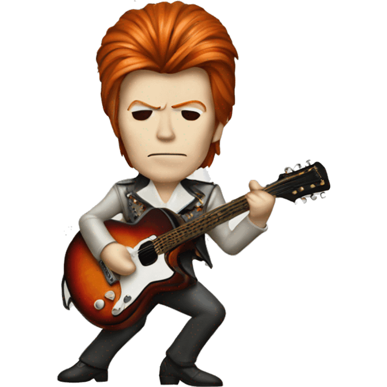 david bowie playing the guitar emoji