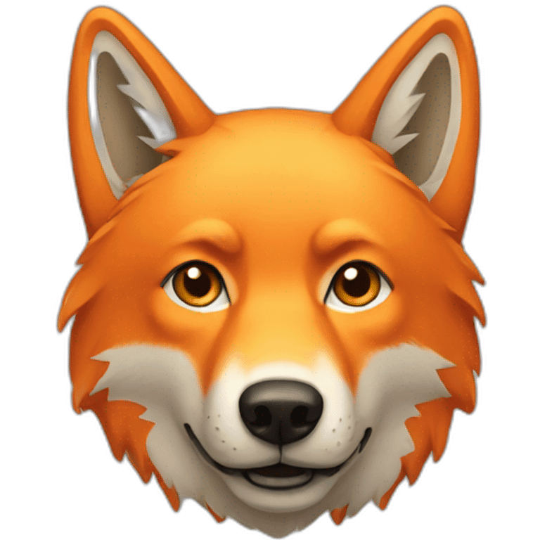 orange wolf emoji