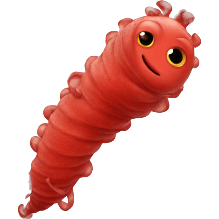 red larva from larva show  emoji