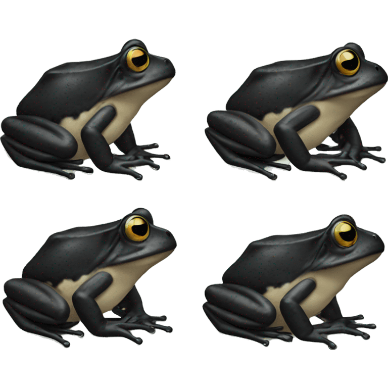 Black frog emoji