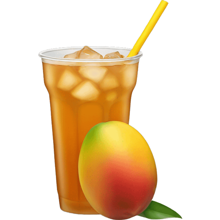 Mango ice tea emoji