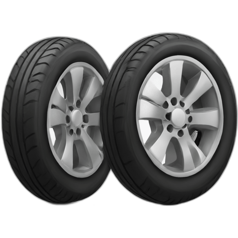 Tire with wings emoji