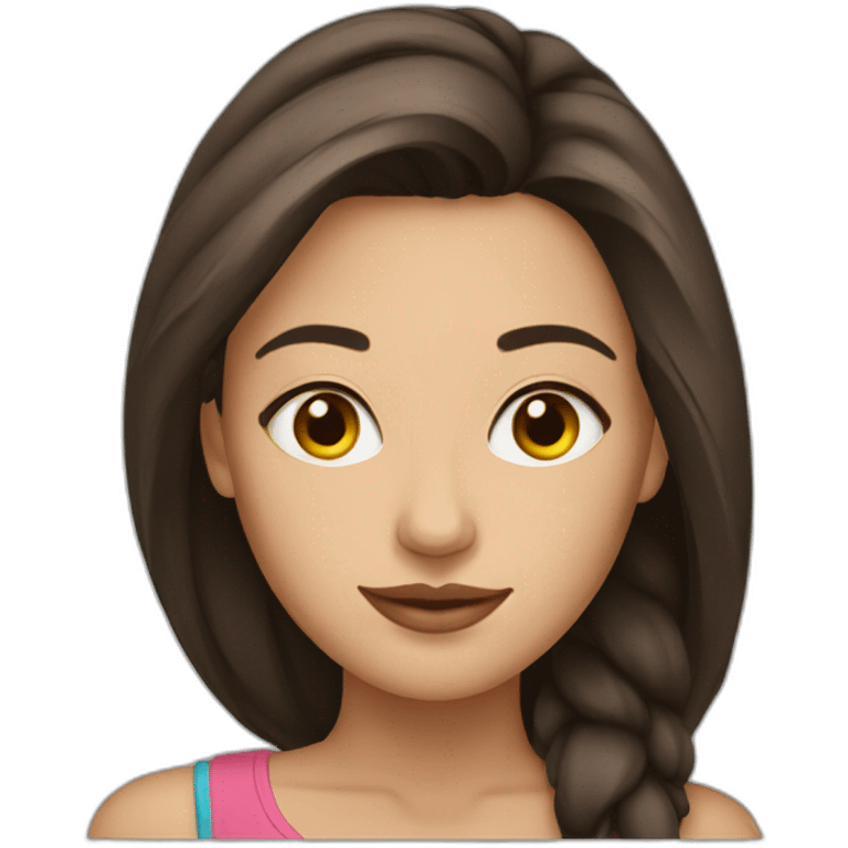 pretty-brunette-woman emoji