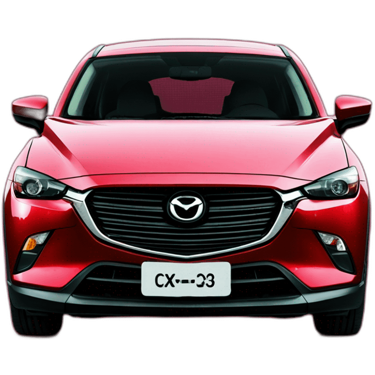 Mazda cx-3 front red emoji