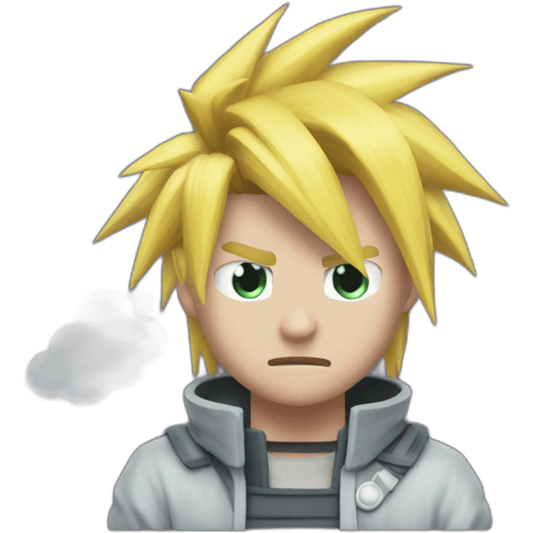 Cloud strife sick emoji