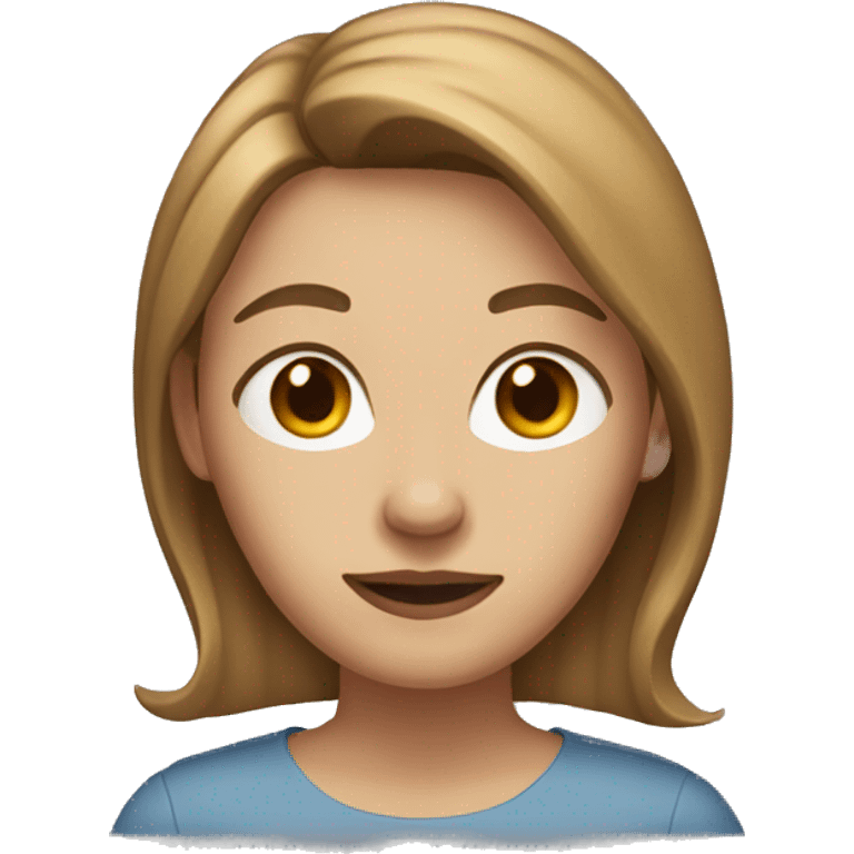 Woman with light brown hair with pointed ears emoji