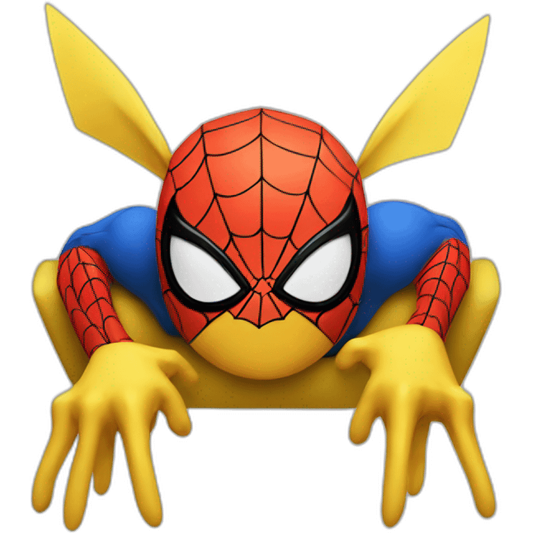 Spider-Man as pikachu emoji