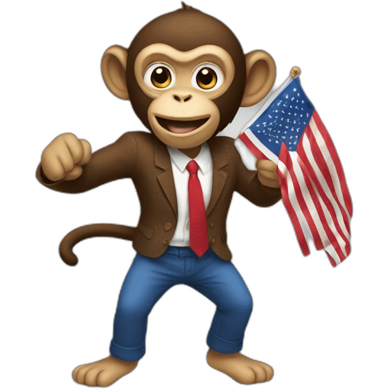 a monkey winning an election emoji