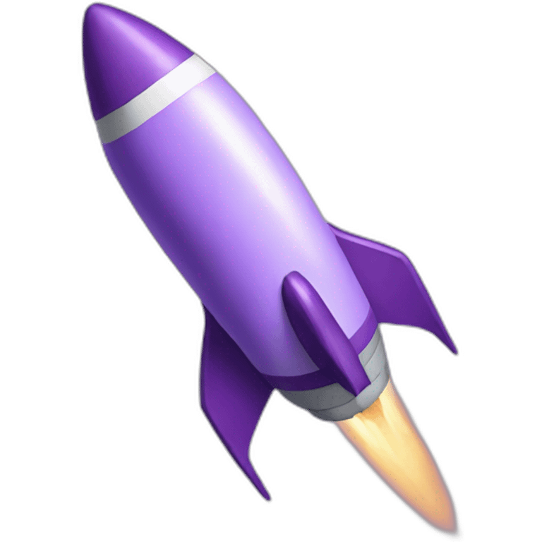 violet rocket emoji