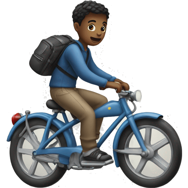 A boy on bike  emoji